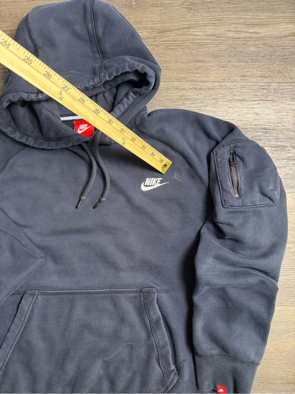 Nike Men's Black Crewneck Hoodie Sweatshirt